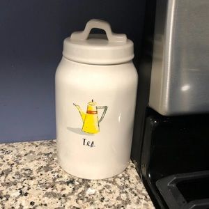 Rae Dunn tea canister